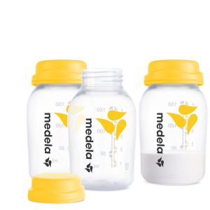 Breast milk storage bottles